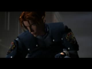 Resident Evil 2 PS1 - Leon w korytarzu