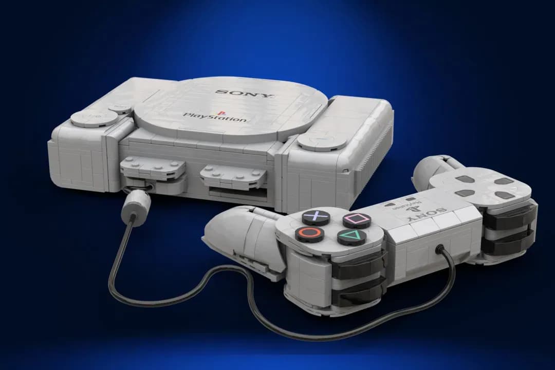 Fanowski projekt LEGO PlayStation 1 - konsola i kontroler