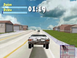 Driver PS1 - skok na drodze