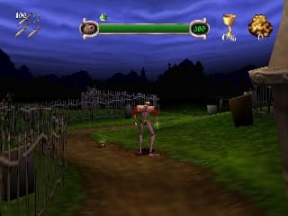 MediEvil PS1 - starcie z przeciwnikami